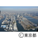 晴海埠頭 東京2020オリンピック・パラリンピック選手村予定地（空撮）