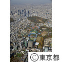 国立競技場 東京2020オリンピック・パラリンピック競技場予定地（空撮）