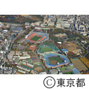 国立競技場 東京2020オリンピック・パラリンピック競技場予定地（空撮）
