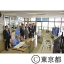 知事視察（猿江・扇橋閘門）