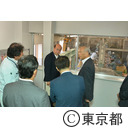 知事視察 スーパーエコタウン視察