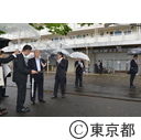 知事視察 （諏訪四丁目団地）