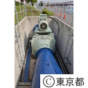 知事視察 （下水処理施設 森ヶ崎水再生センター）