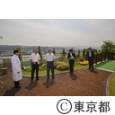 知事視察 （青梅市立総合病院）