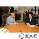塩崎厚生労働大臣と舛添都知事の面会