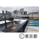 築地大橋と豊洲市場