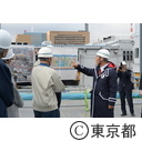 築地大橋と豊洲市場