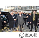 パレスチナ自治政府大統領の来庁