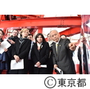 舛添知事とイダルゴパリ市長の視察