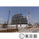 豊洲新市場の工事現場
