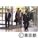 舛添知事復帰初登庁