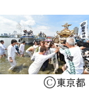 荏原神社例大祭の海中神輿
