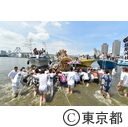 荏原神社例大祭の海中神輿