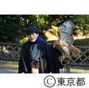 放鷹術の予行練習