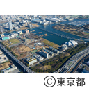 都立辰巳の森海浜公園 オリンピックアクアティクスセンター予定地（空撮）