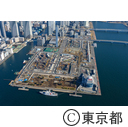 東京オリンピック・パラリンピック選手村予定地（空撮）