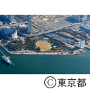 潮風公園 ビーチバレーボール予定地（空撮）