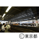 工事中の新橋駅