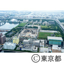 都立辰巳の森海浜公園 オリンピックアクアティクスセンター予定地（空撮）