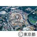 新国立競技場（オリンピックスタジアム）建設中（空撮）