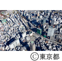 再開発中の渋谷周辺（空撮）