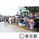 丸の内 打ち水と盆踊り