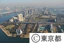 空撮（船の科学館とお台場地区）