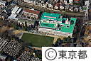 都内空撮（校庭芝生化による学校）