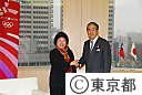 台湾高雄市長の石原知事訪問