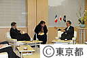 フランス首都圏開発担当大臣が石原知事を訪問