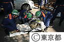 平成22年度東京都防災訓練(東大・正門並木道）