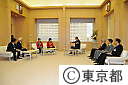 第42回世界体操選手権大会メダリスト（内村航平､田中理恵）選手が石原知事を訪問