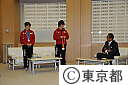 第42回世界体操選手権大会メダリスト（内村航平､田中理恵）選手が石原知事を訪問