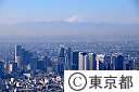 空撮（新宿副都心ビルと富士山）