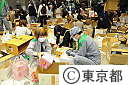 民間から山のように届いた援助物資(東日本大震災）