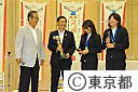 なでしこジャパンが石原知事を訪問