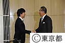 橋下大阪市長が石原知事を訪問