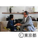 石原知事の百歳訪問（志賀 濱子さん）