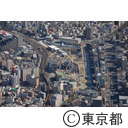 東京スカイツリーの基礎工事（空撮）