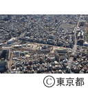 東京スカイツリーの基礎工事（空撮）