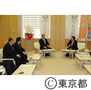 福島県議３人が猪瀬知事を訪問