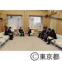 杉並区長が猪瀬知事を訪問
