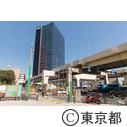 汐留駅周辺の街並み