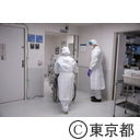 新型インフルエンザ患者移送・受入訓練（都立駒込病院）