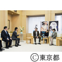 表敬訪問（インスタグラム社 CEO アダム・モッセリ氏)