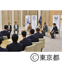 表敬訪問（明大野球部）