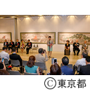 「傅益瑶が描く日本の祭絵展」開会式