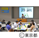 視察（本所防災館：「東京マイタイムライン」作成講座）