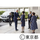 来庁（コソボ共和国大統領 ハシム・サチ氏）