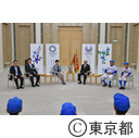 表敬訪問（中野区学童軟式野球チーム「コンバッツ」）